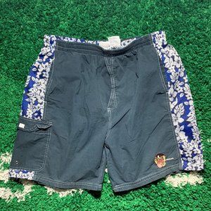 2000 Vintage Looney Tunes Taz Swim Shorts